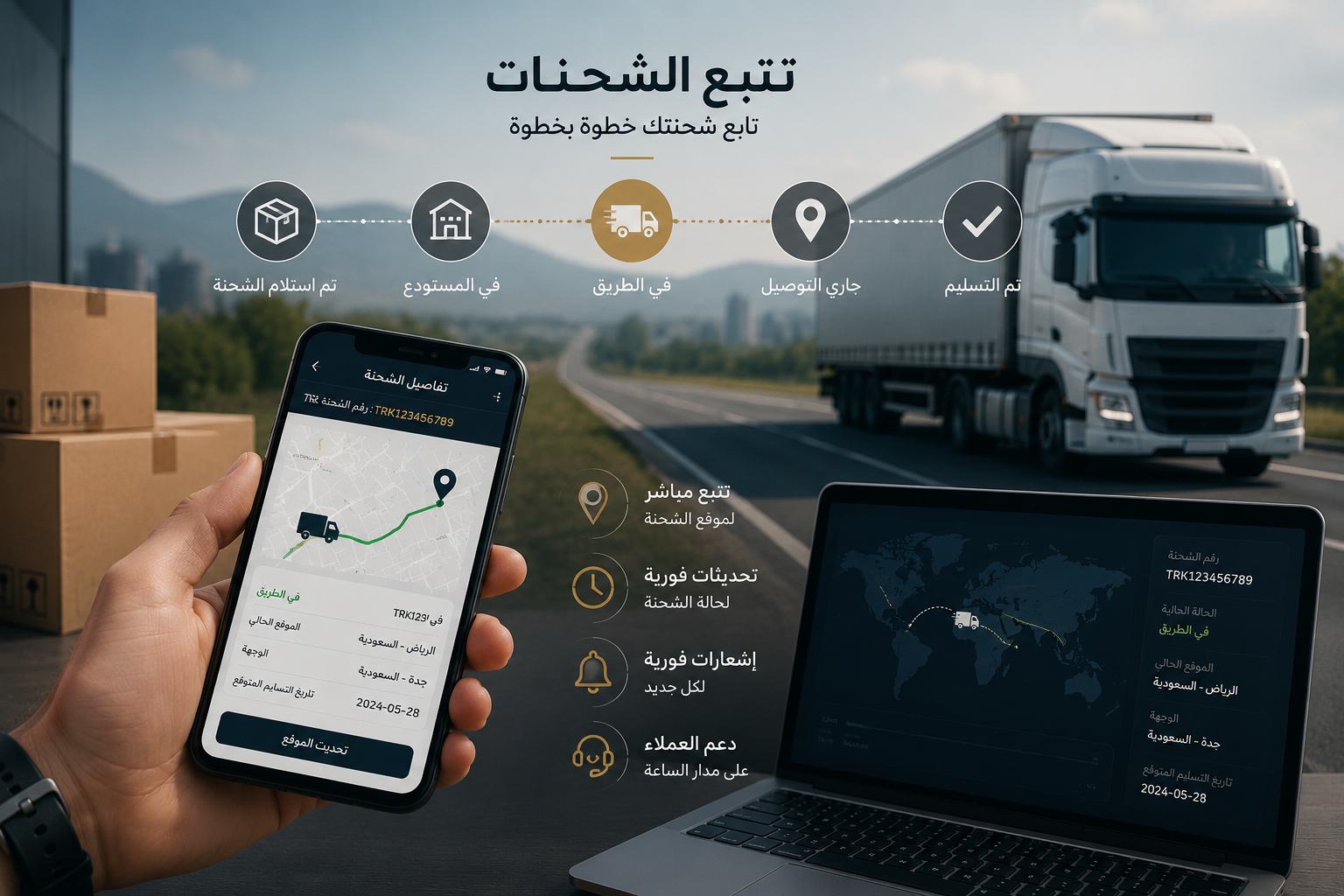 تتبع الشحنات
